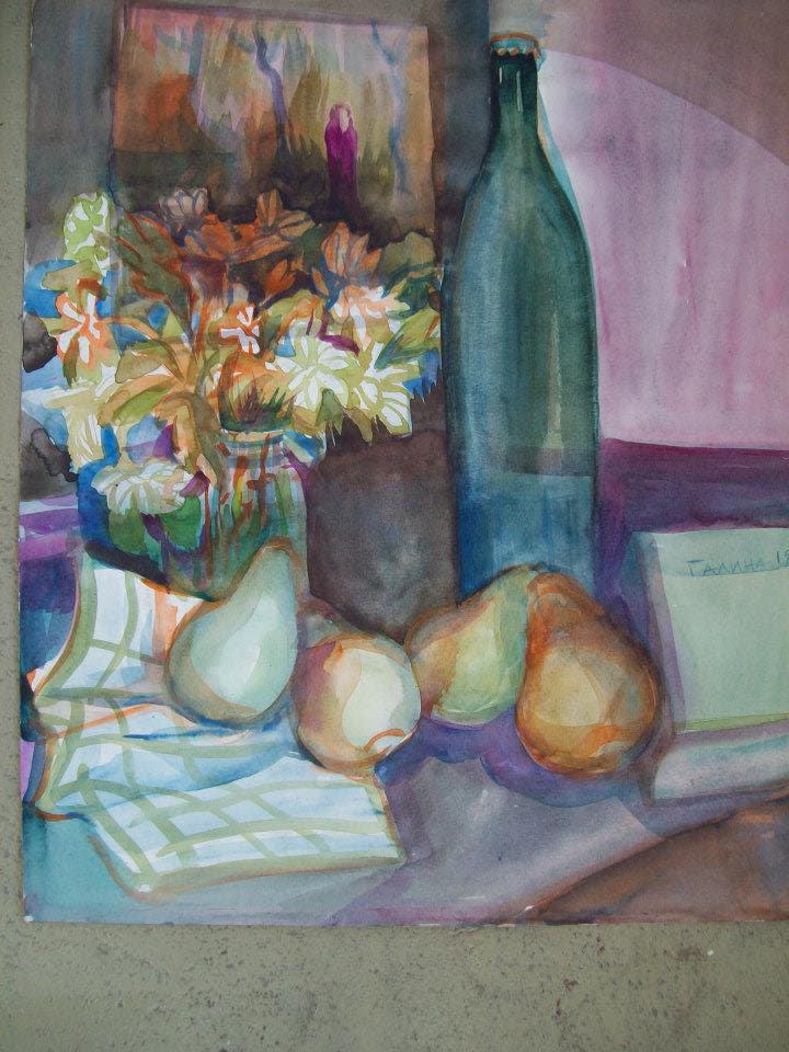 Still Life with pears by Gallina Todorova 
