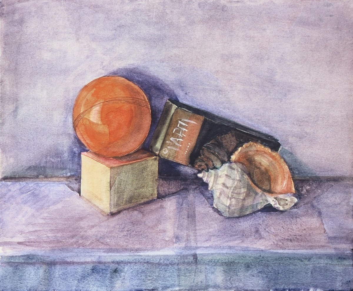 Still Life with a shell by Gallina Todorova 