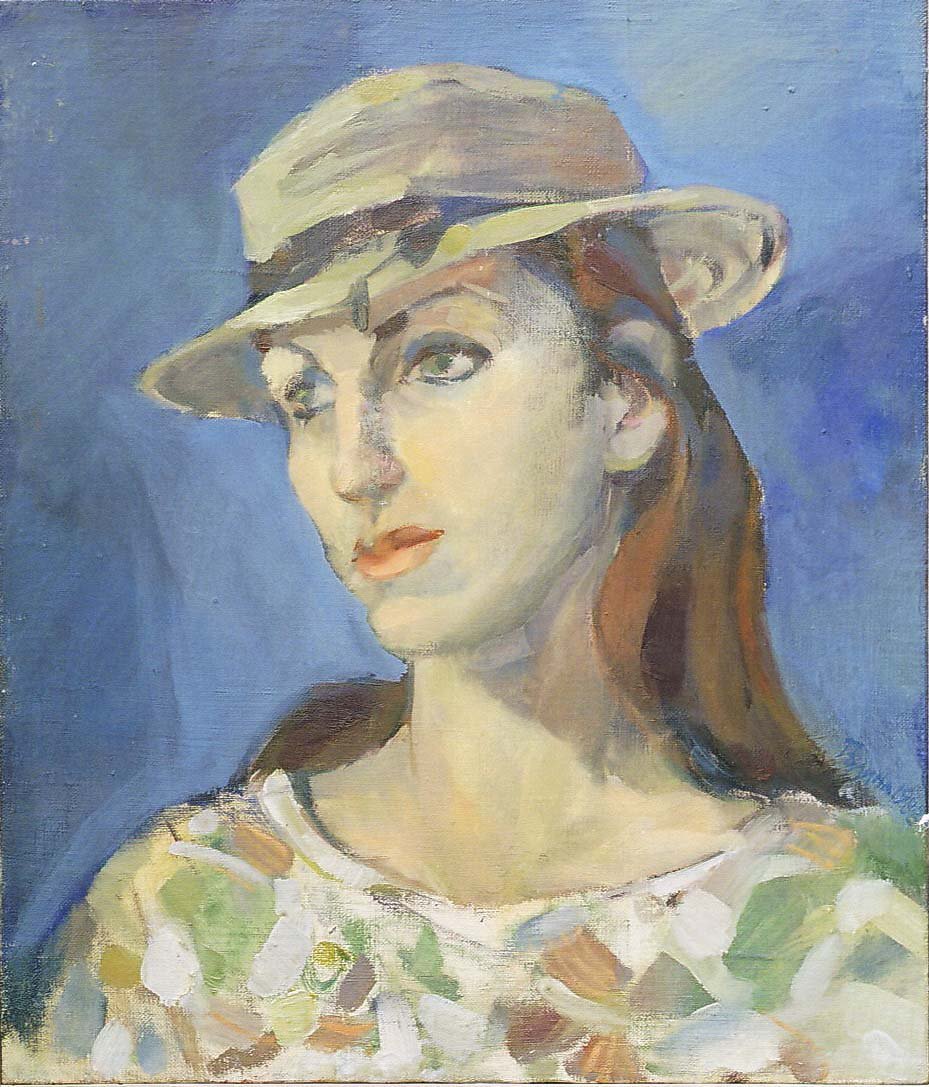 Gabriella with a hat by Gallina Todorova 