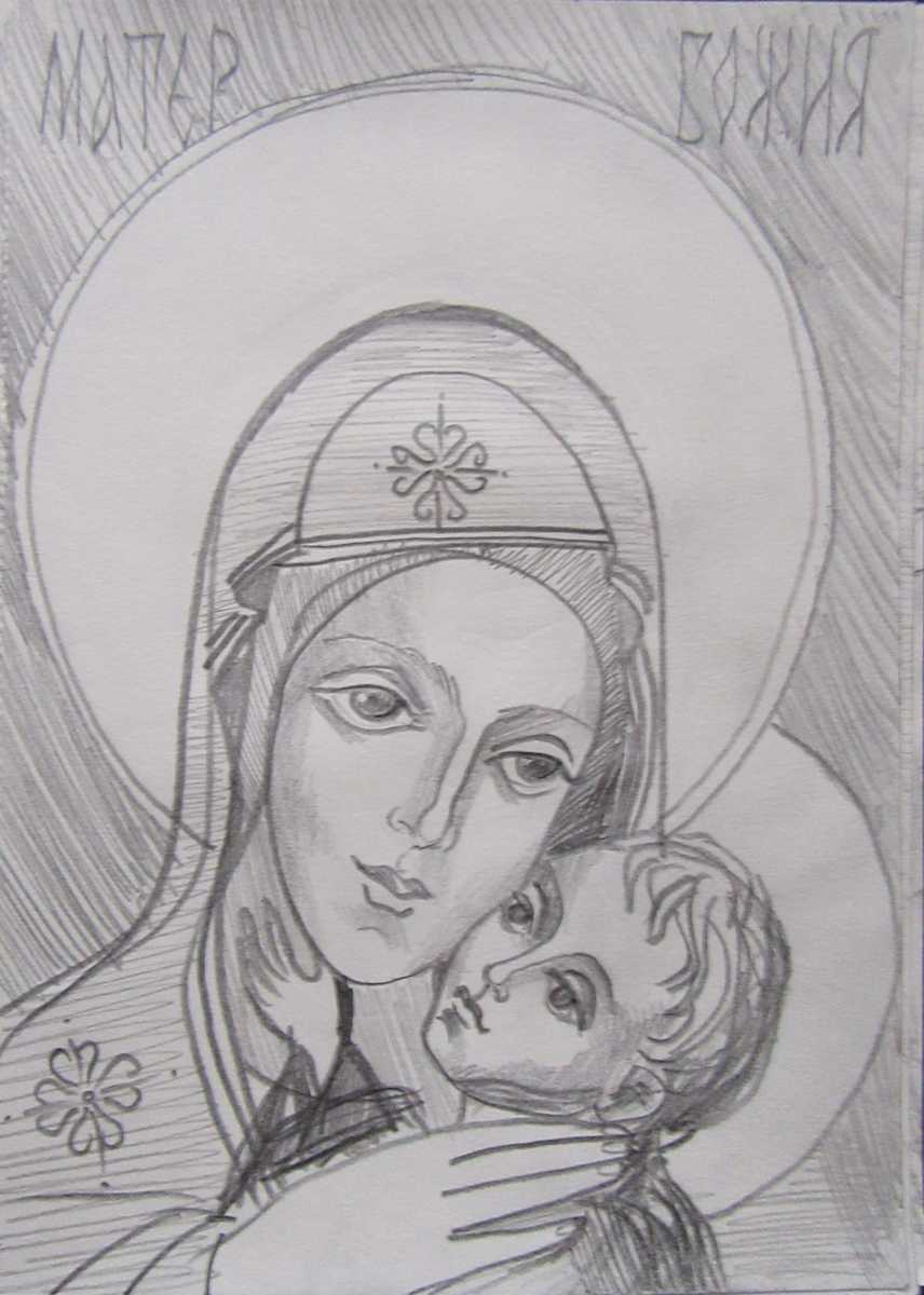 Holy Mother Glikofilussa by Galina Todorova 