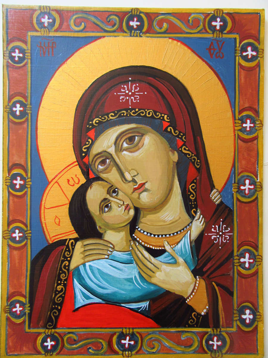 Holy Mother Glikofilussa - 19 century Bulgaria by Galina Todorova 