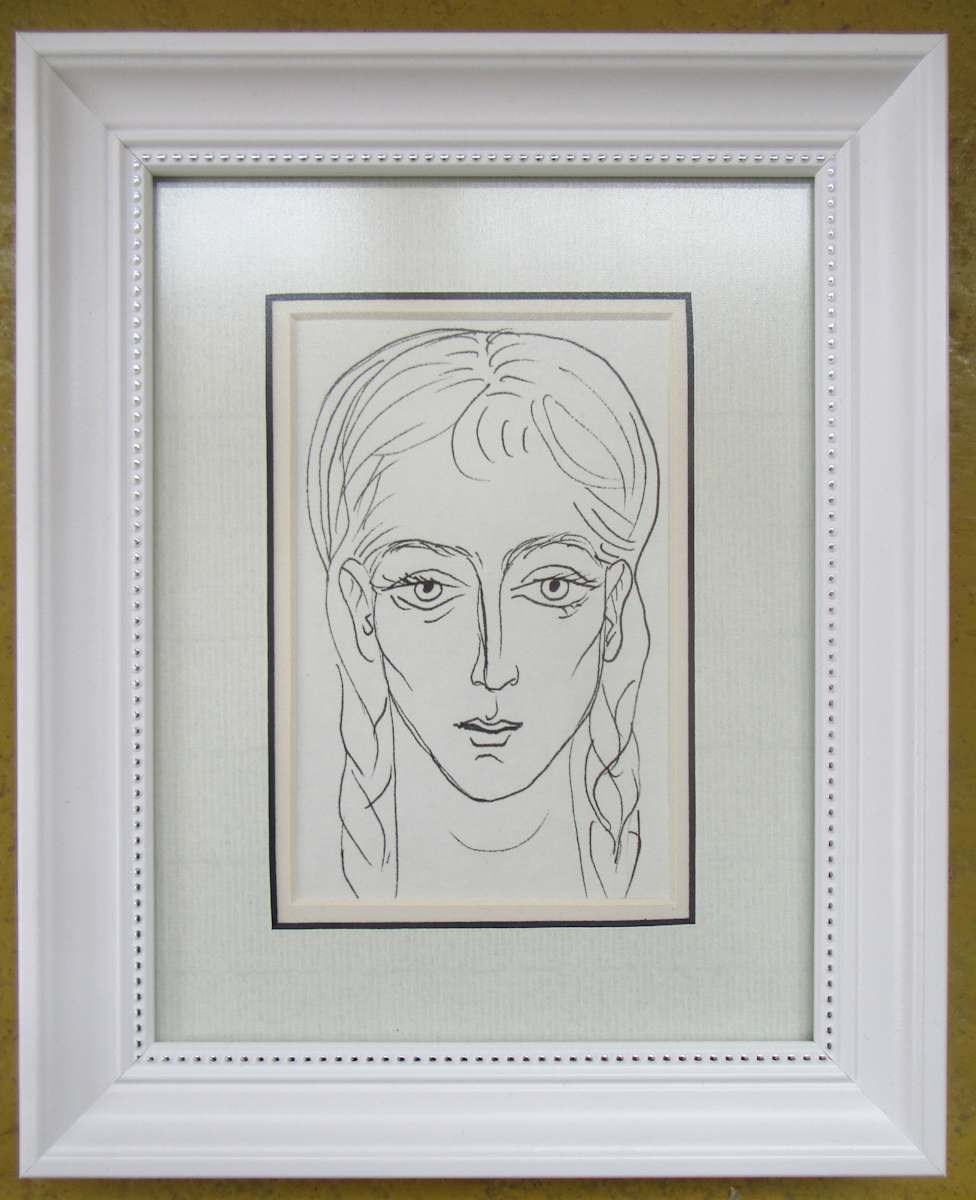 2024 Girl with braids, framed in 2025 by Galina Todorova, Image 1.