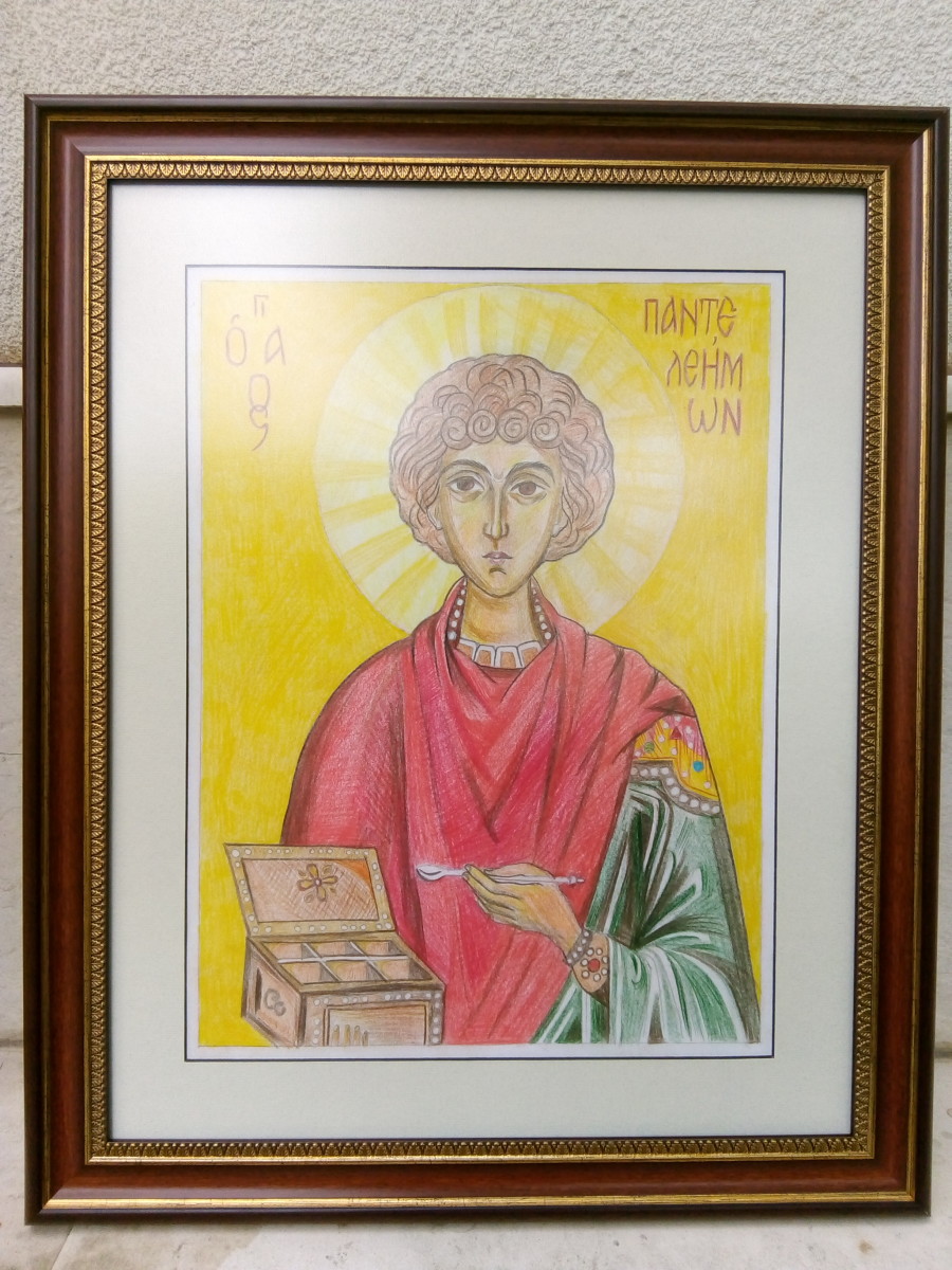 St Pantaleone/ Panteleymon by Gallina Todorova 