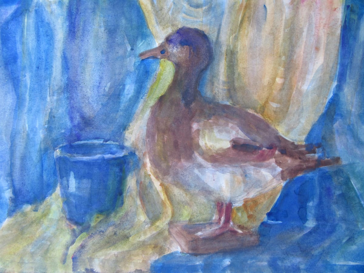 Still life with a duck 