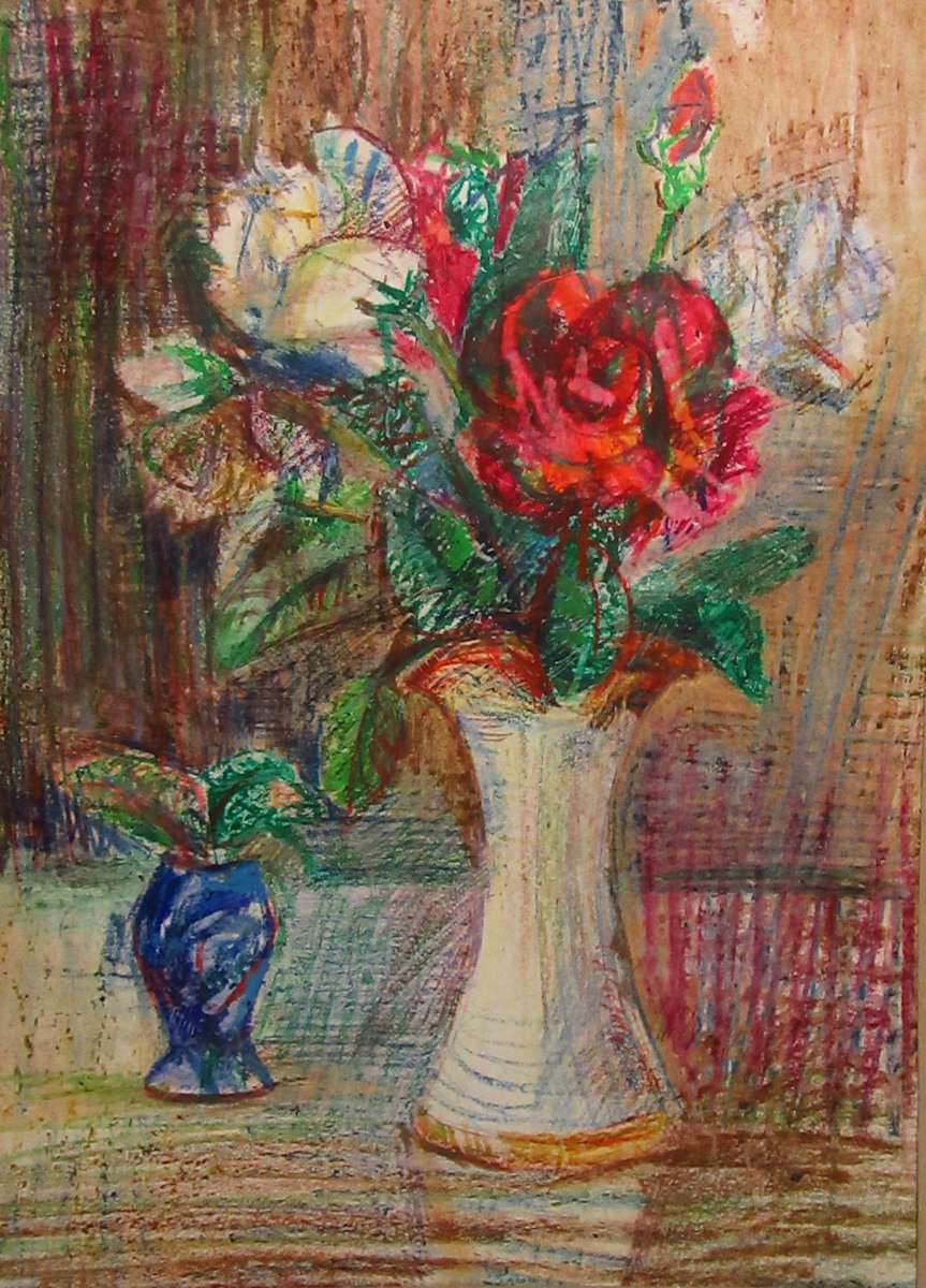 Two Vases with Flowers by Gallina Todorova, Image 1.