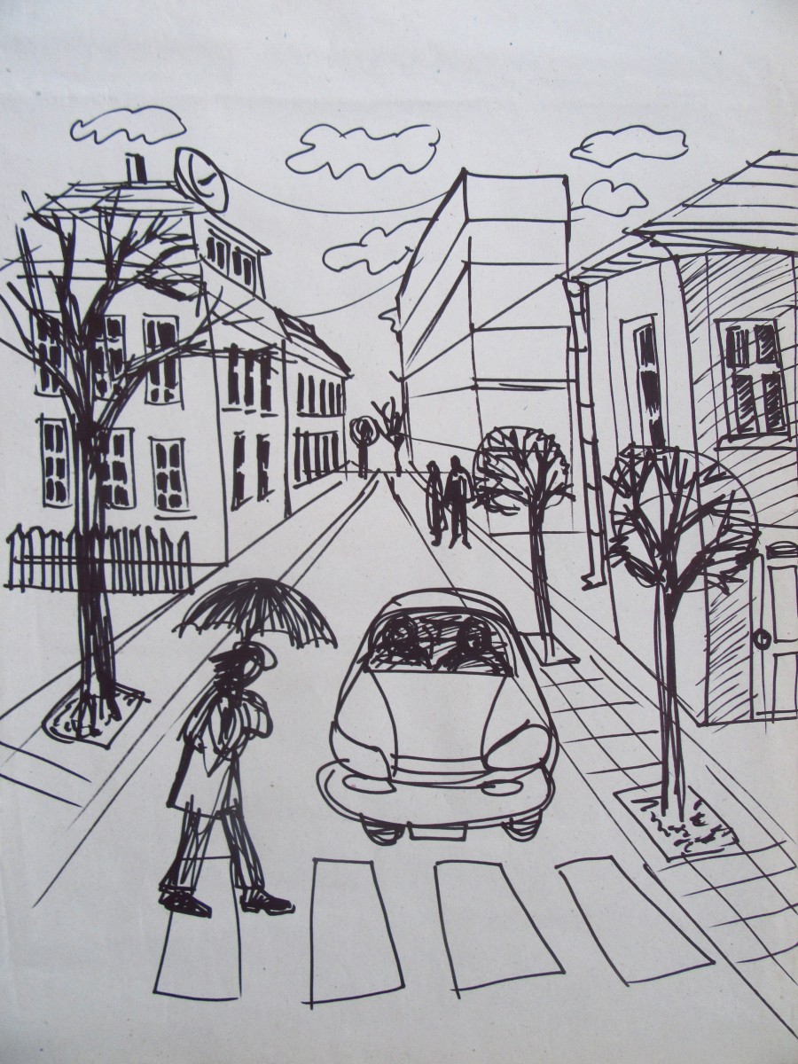 On the street by Gallina Todorova 