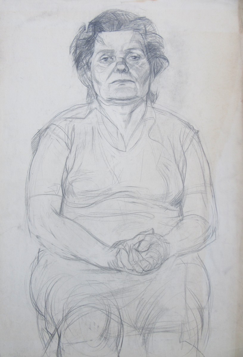 Woman in middle age by Gallina Todorova 