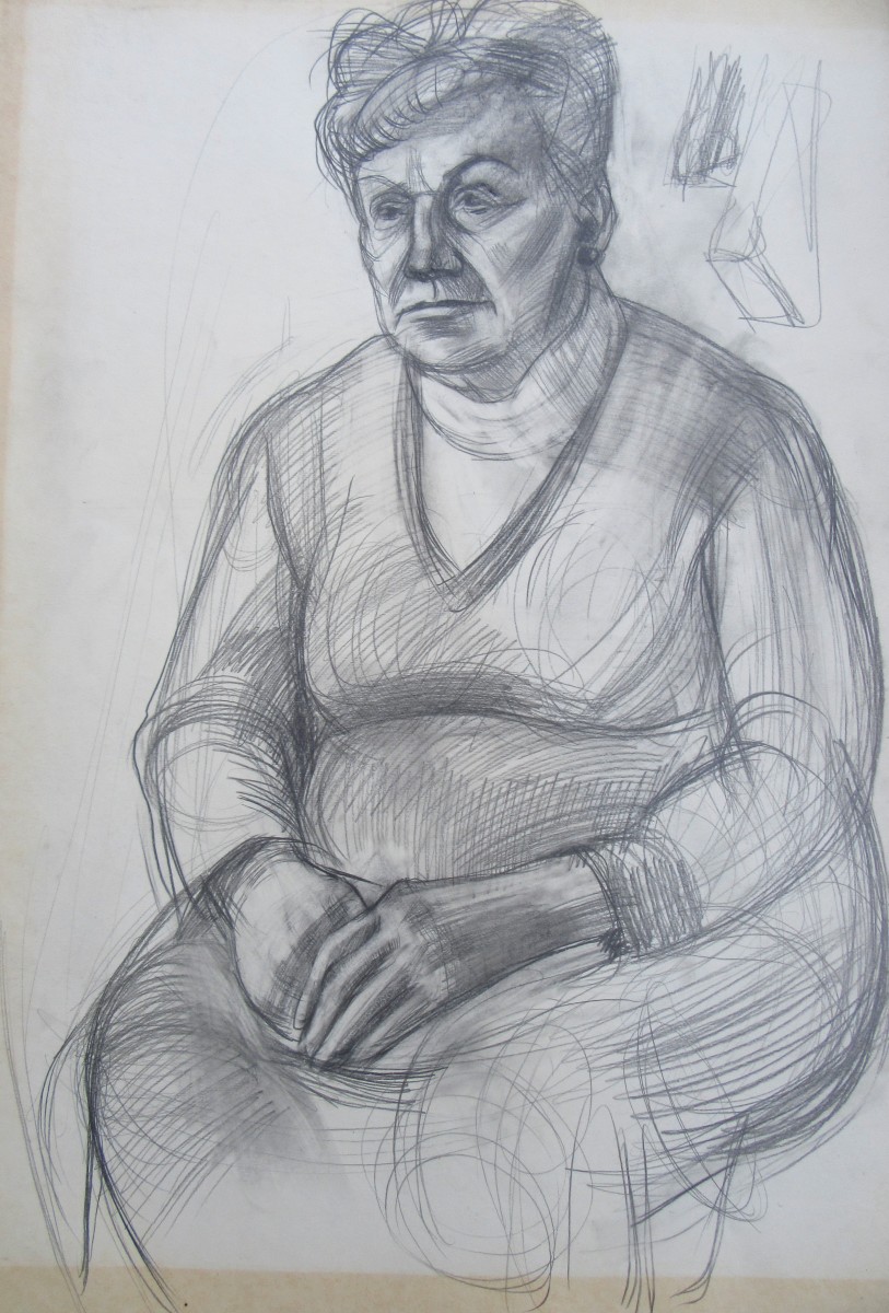 Elderly woman by Gallina Todorova 