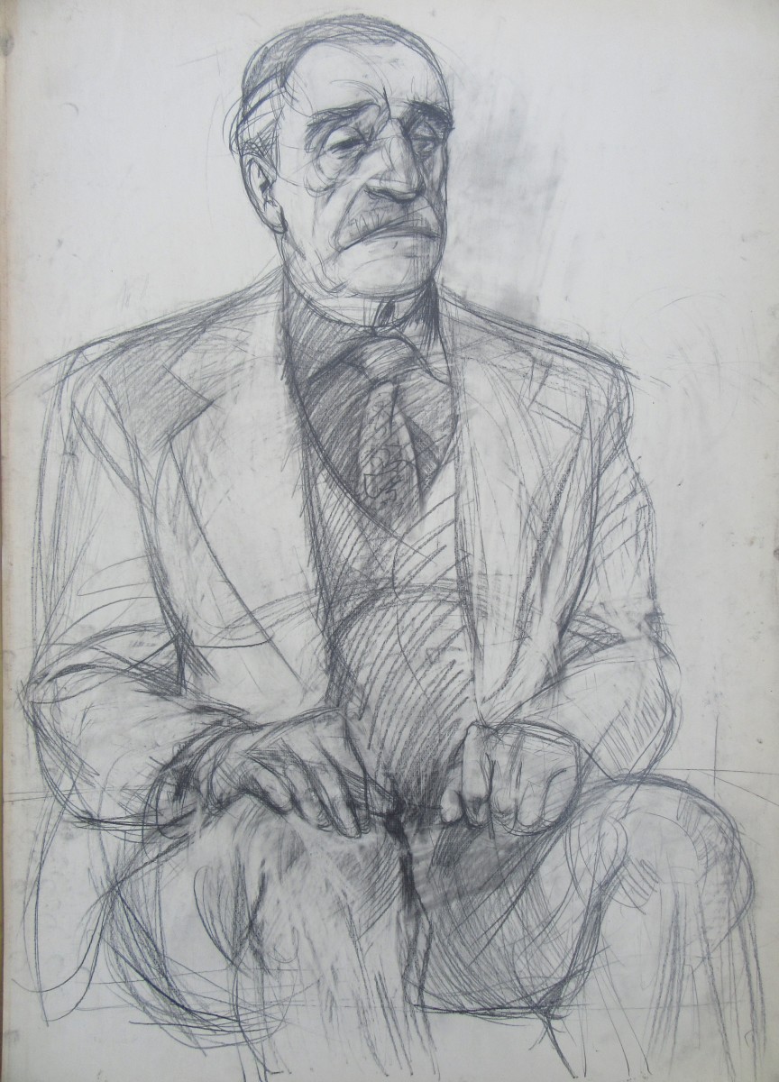 Model - elderly man with mustages by Gallina Todorova 