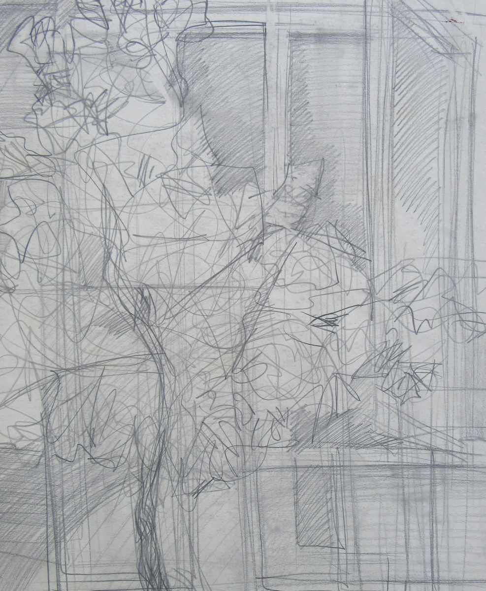 Composition witth a tree and a window by Gallina Todorova, Image 1.