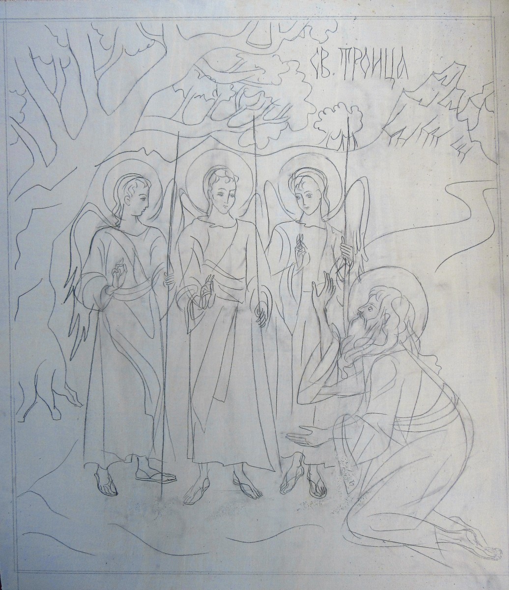 Holy Trinity / Angels at Mamre by Galina Todorova 