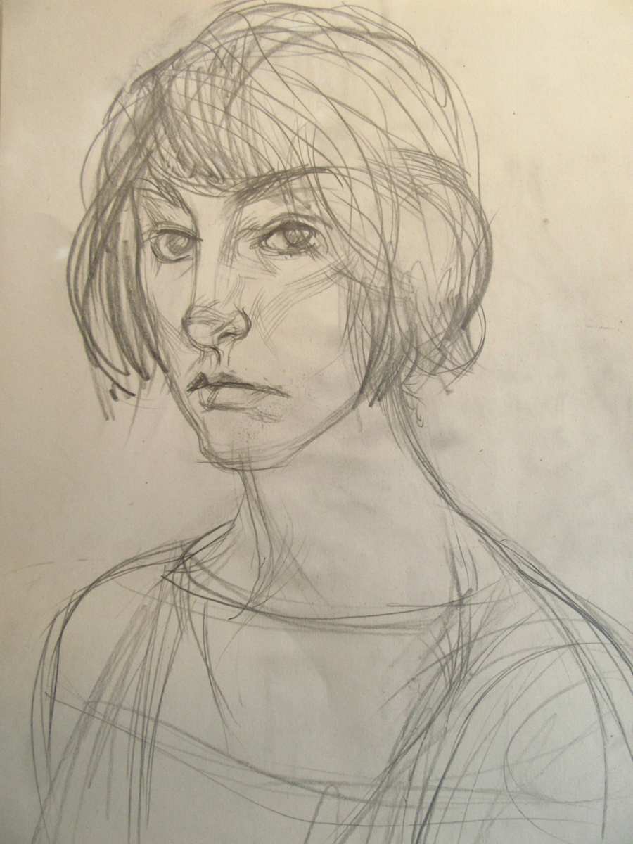Selfportrait 1990 by Gallina Todorova, Image 1.