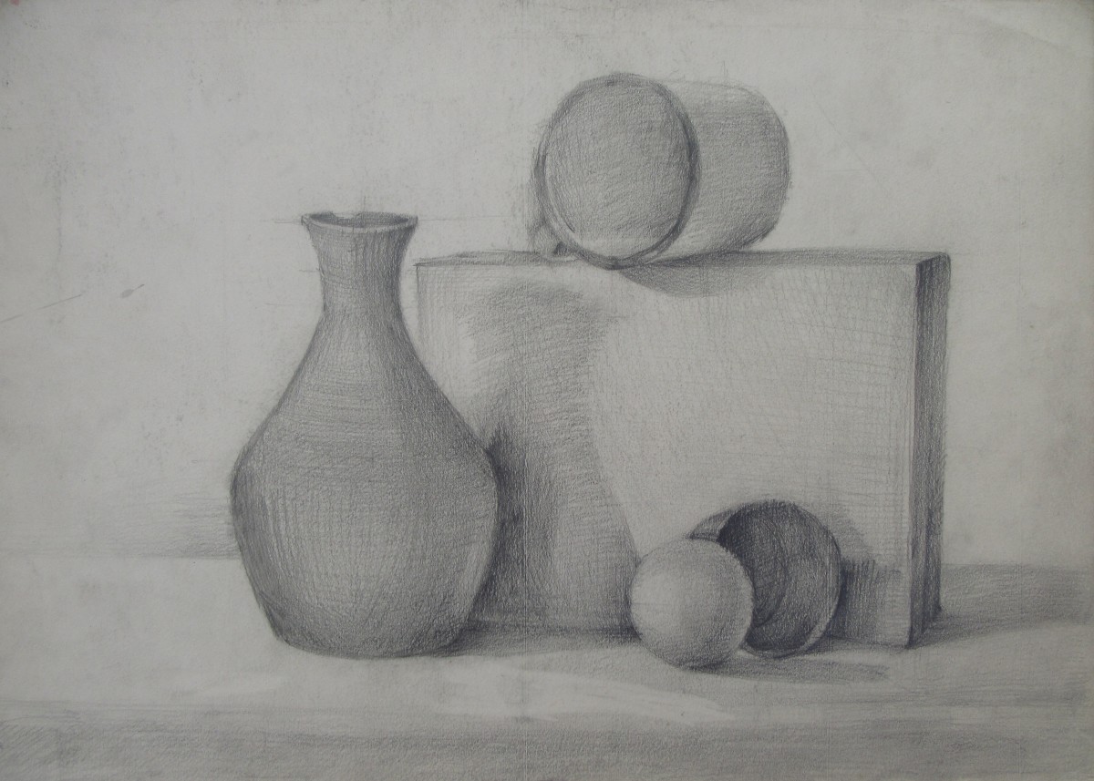 Still life before the exam - 1984 by Gallina Todorova 
