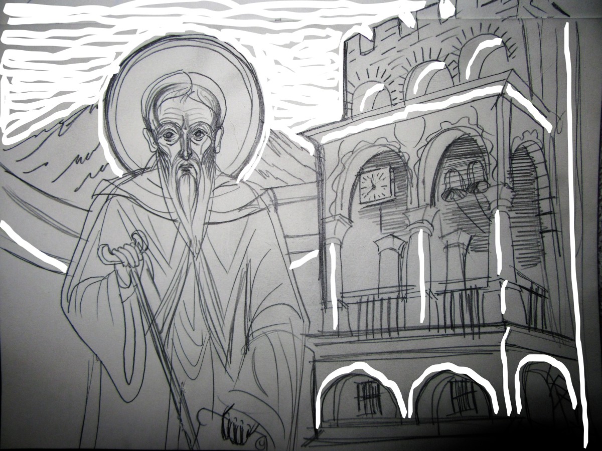 St John of Rilla -550 yrs at the Rilla Monastery by Gallina Todorova 