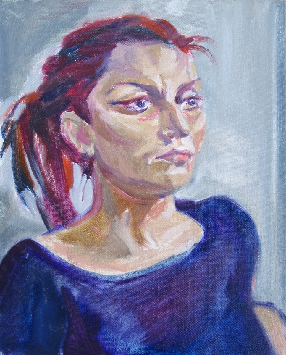Portrait of a young woman/ Ellena by Galina Todorova 