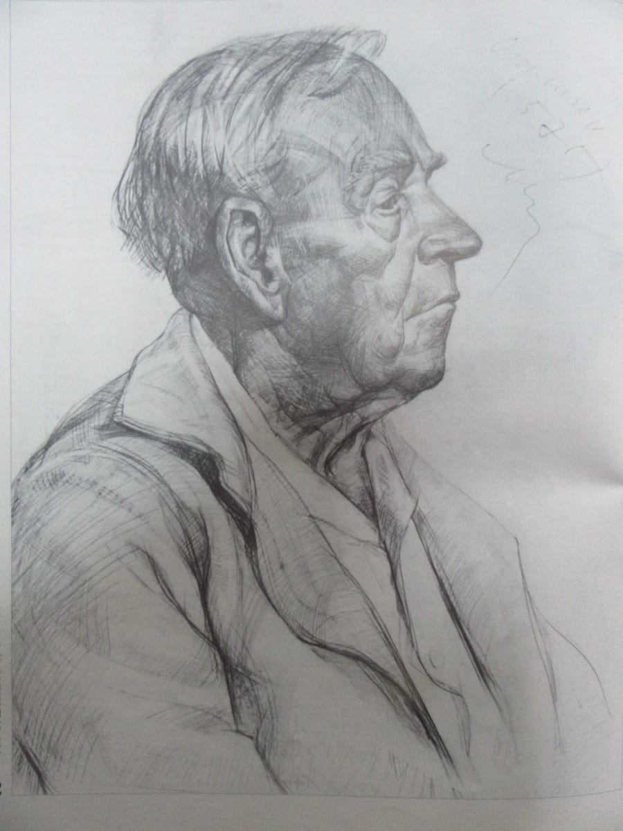 Portrait - Application exam of Drawing for the Art Academy- Sofia 1989 by Galina Todorova 