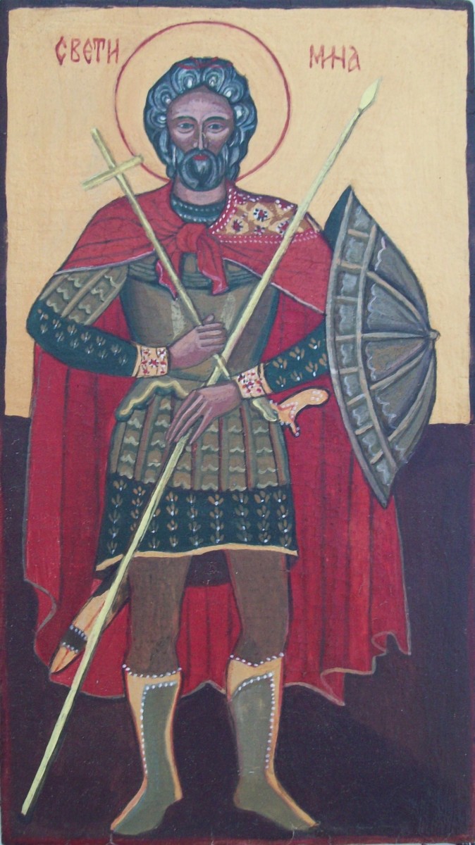Saint Menas by Gallina Todorova 