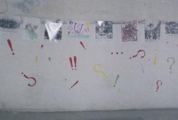 Life above / Historical photos, children's drawings, exclamation marks by Gallina Todorova 