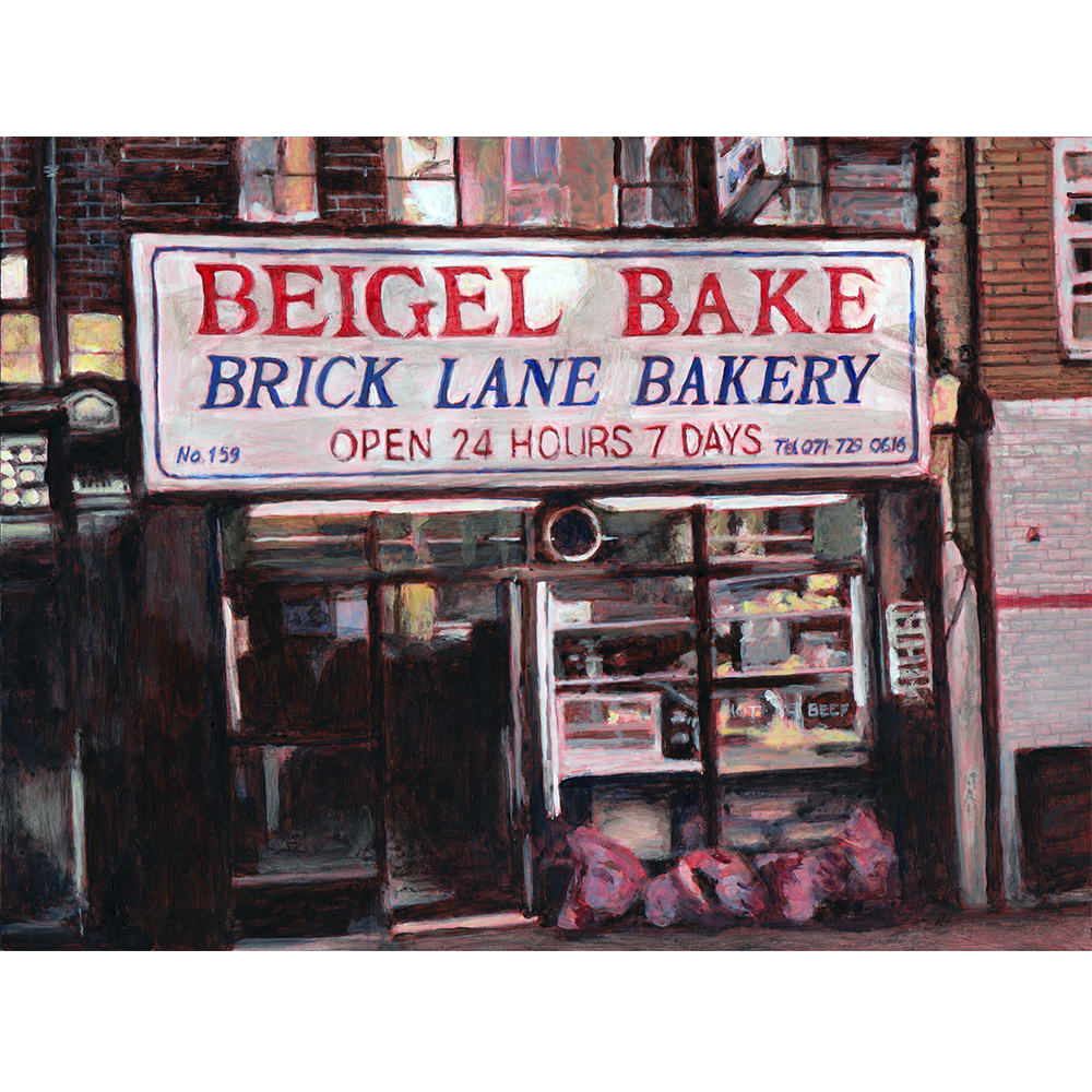 Beigel Bake, Brick Lane 1974 - by Michelle Heron 