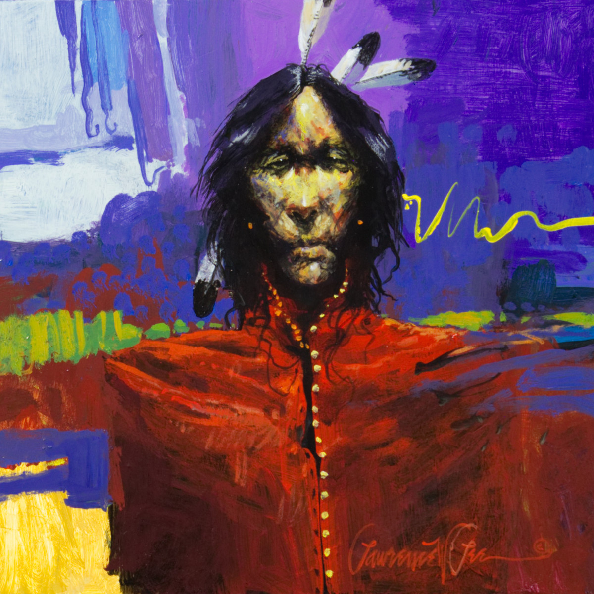 Red Jacket Brave by Lawrence Lee 