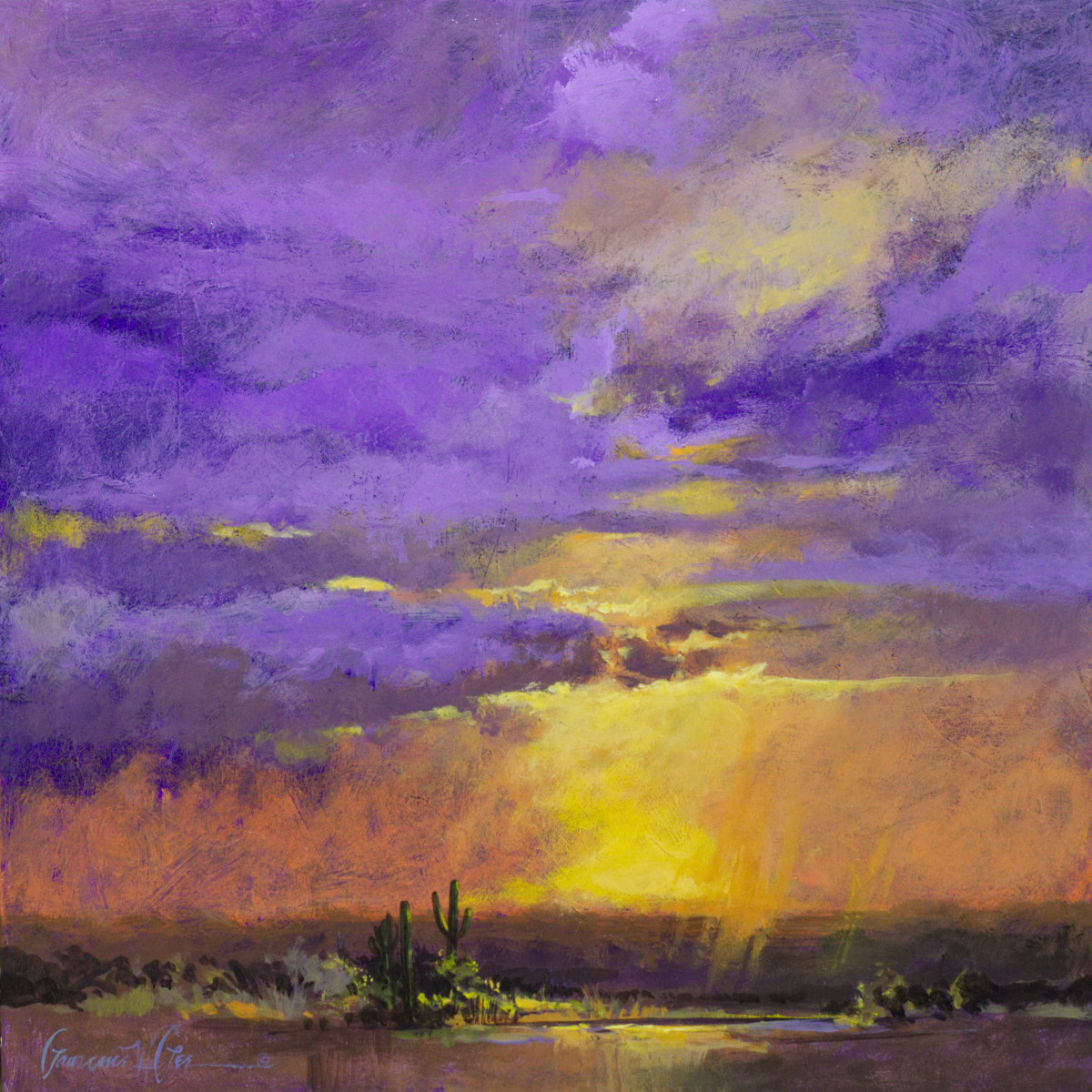 Sunset Storm by Lawrence Lee 