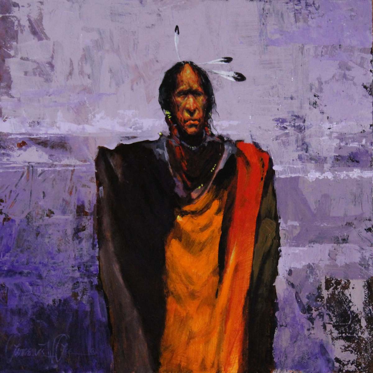 Three Feather Brave by Lawrence Lee, Image 1.