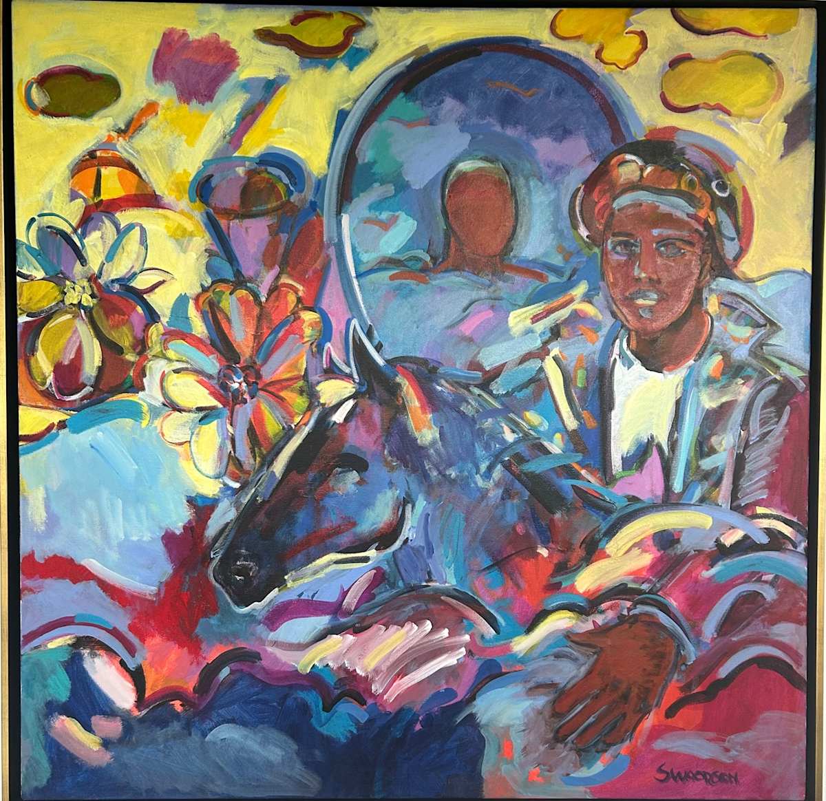 Fight With Mirror by Shirley Woodson, Image 1.