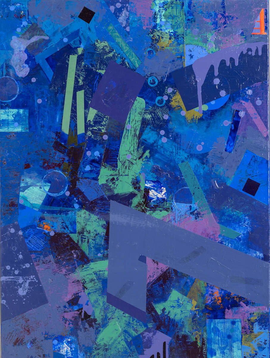 Blue Compostion by Lionel Lofton, Image 2.
