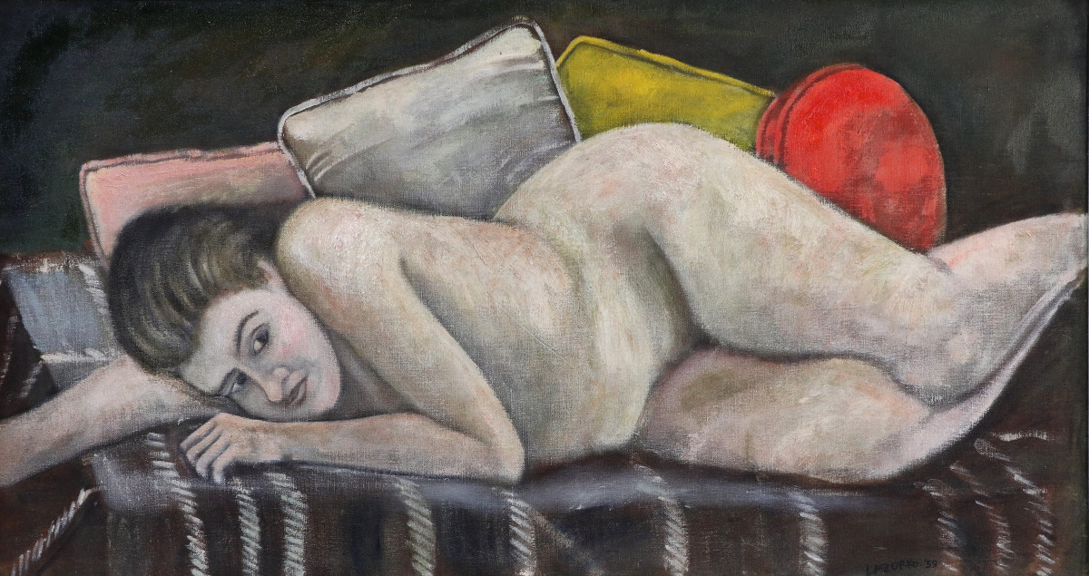Nude with Pillows by Tony Lazorko 