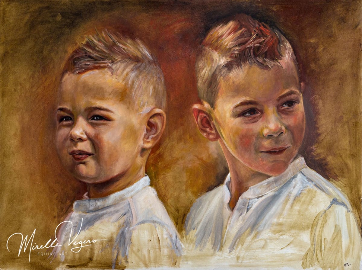 Mink & Juup, two brothers by Mirelle Vegers 