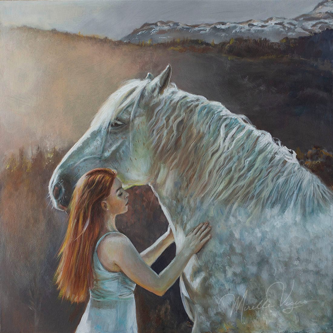 A girl at sunrise by Mirelle Vegers 
