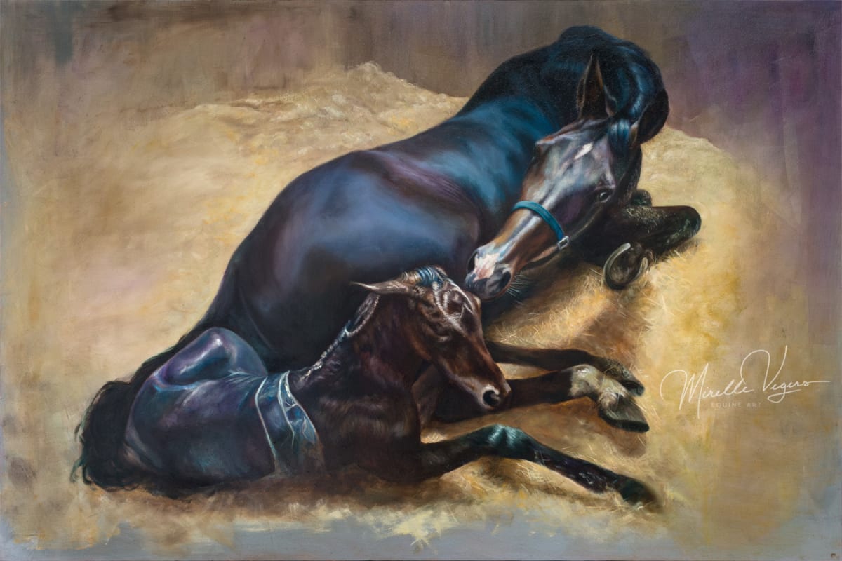 Zambezi with foal by Mirelle Vegers 
