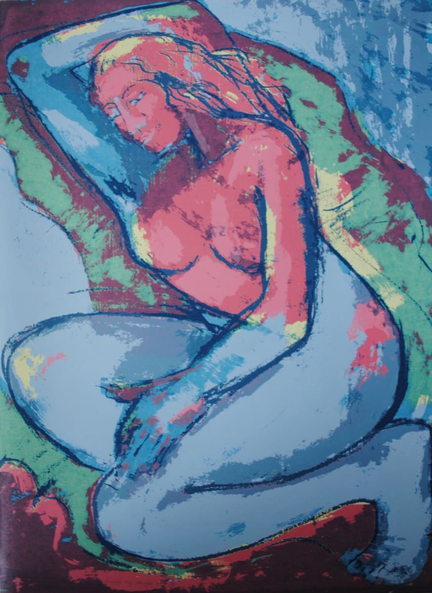 Pink and Blue Nude* by Barbara Aroney  Image: Pink and Blue Nude