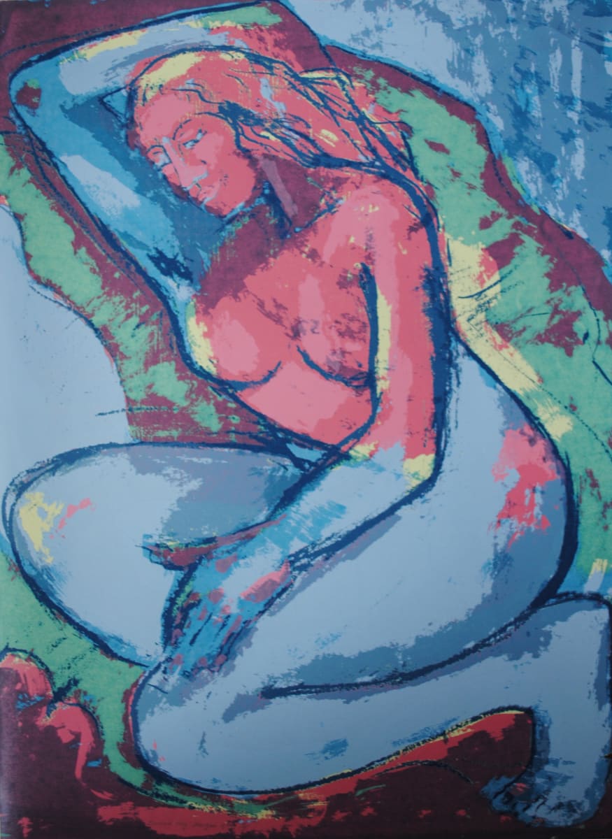 Pink and Blue Nude* by Barbara Aroney  Image: Pink and Blue Nude