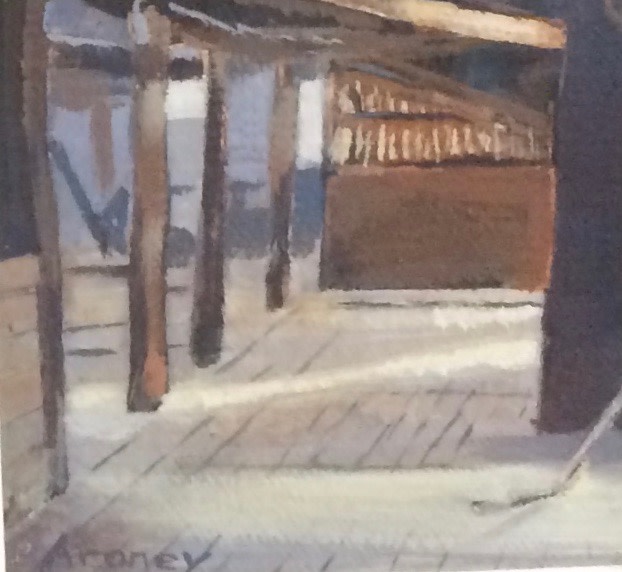 Kinchega Woolshed Interior by Barbara Aroney 