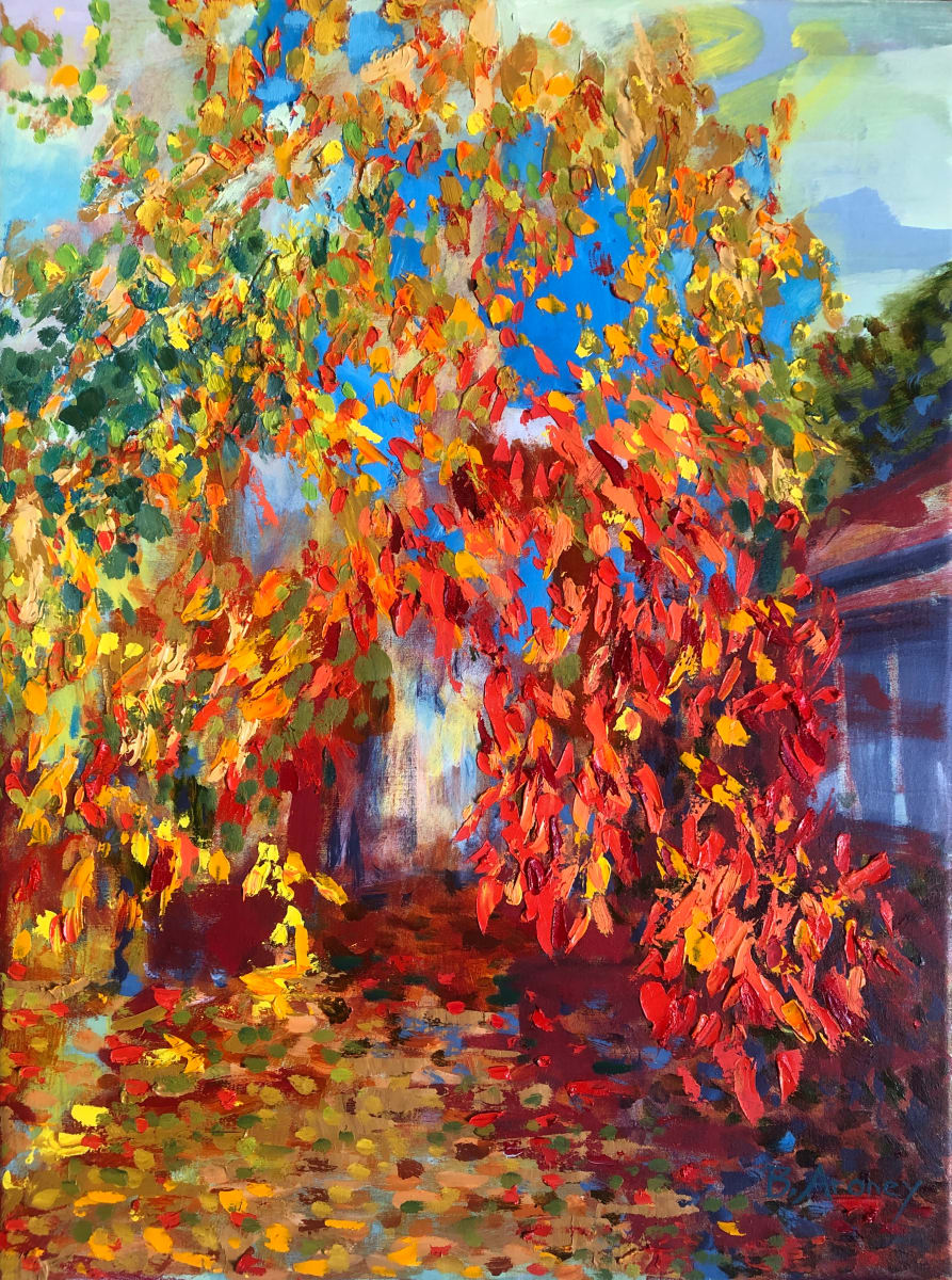 Fall by Barbara Aroney  Image: Fall Oil on canvas 60.4x 45.2cm