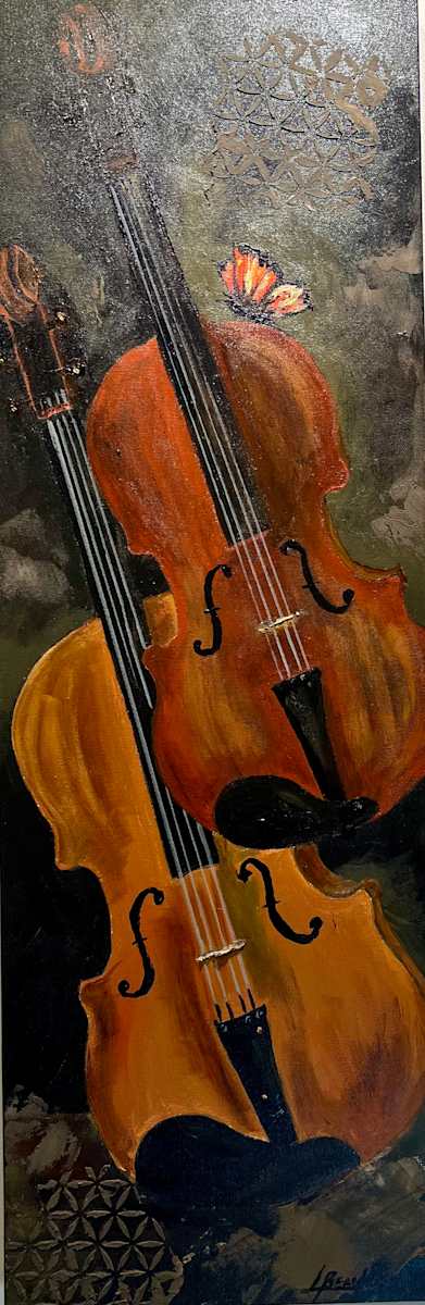 STRING DUET by Louise S Beaulieu  Image: Viola & Violin ; expressions of the Soul