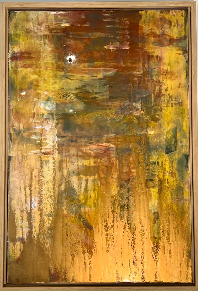 Venezia Canal Reflects by Louise S Beaulieu  Image: Watermarks on the walls of the Venice Canals from tides and oxidation.