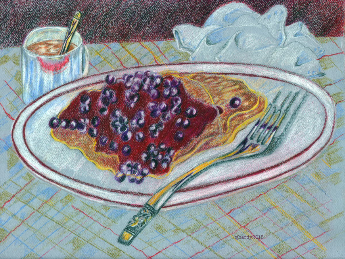 "Blueberry Pancakes on Sunday Morning" by Candace Hardy 