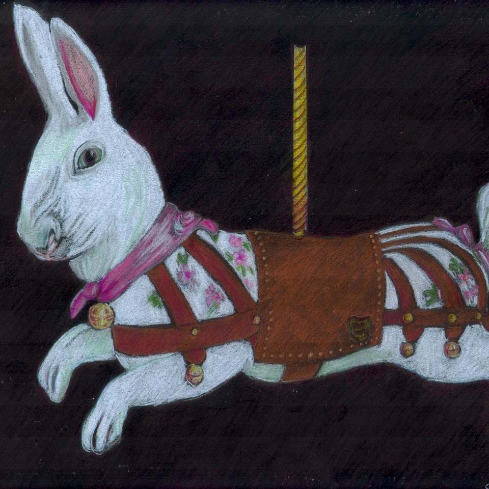 "Carousel Rabbit" by Candace Hardy, Image 1.