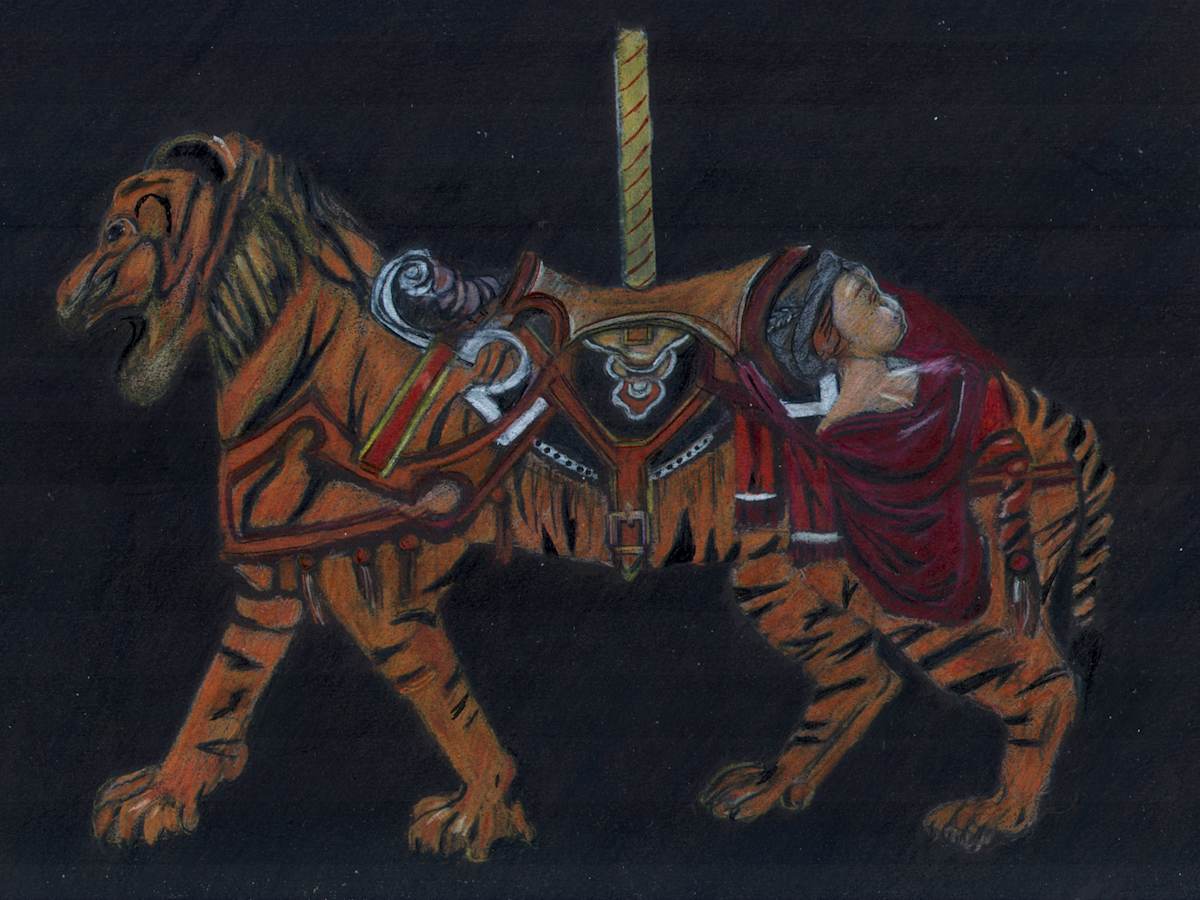 "Carousel Tiger" by Candace Hardy, Image 1.