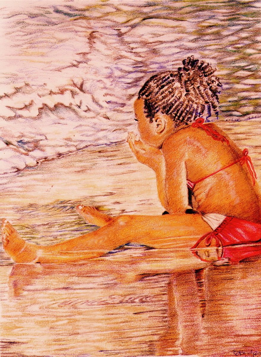 "Girl on the Beach" by Candace Hardy 