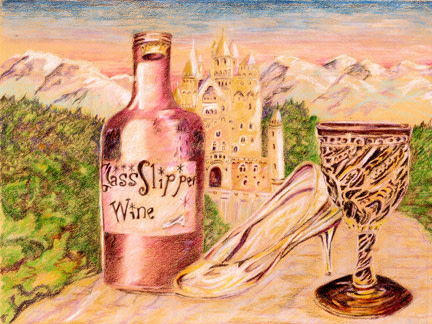 "Glass Slipper Wine" by Candace Hardy 