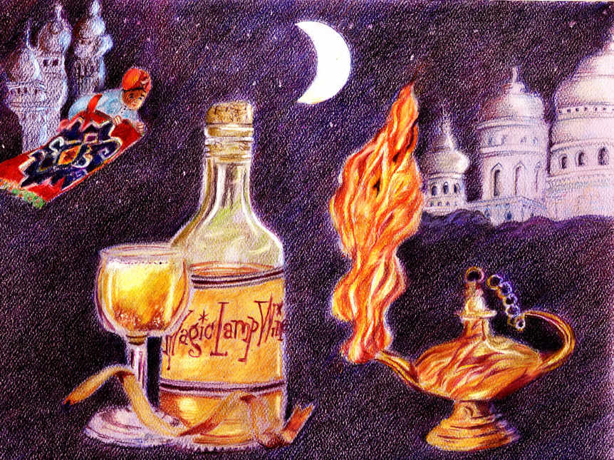 "Magic Lamp Wine" by Candace Hardy, Image 1.