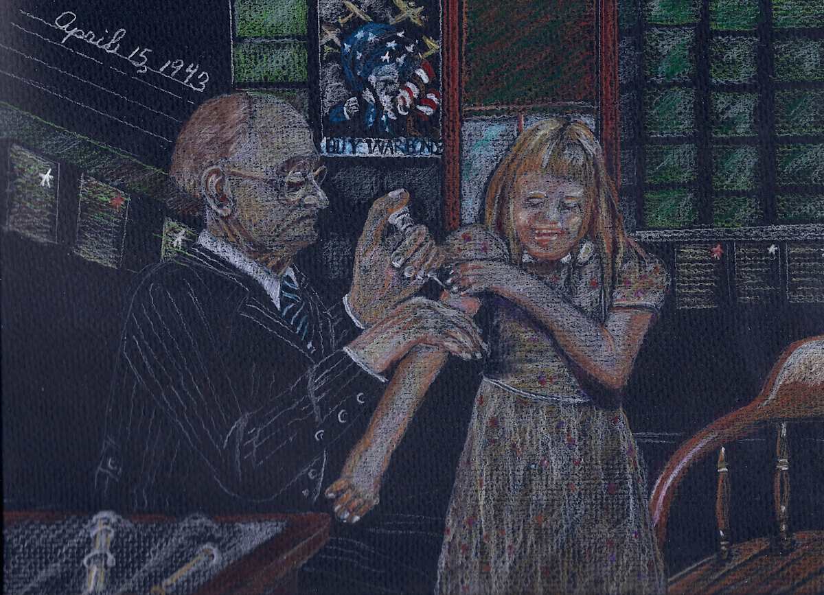 "Typhoid Inoculation in the Rural Classroom" by Candace Hardy, Image 1.