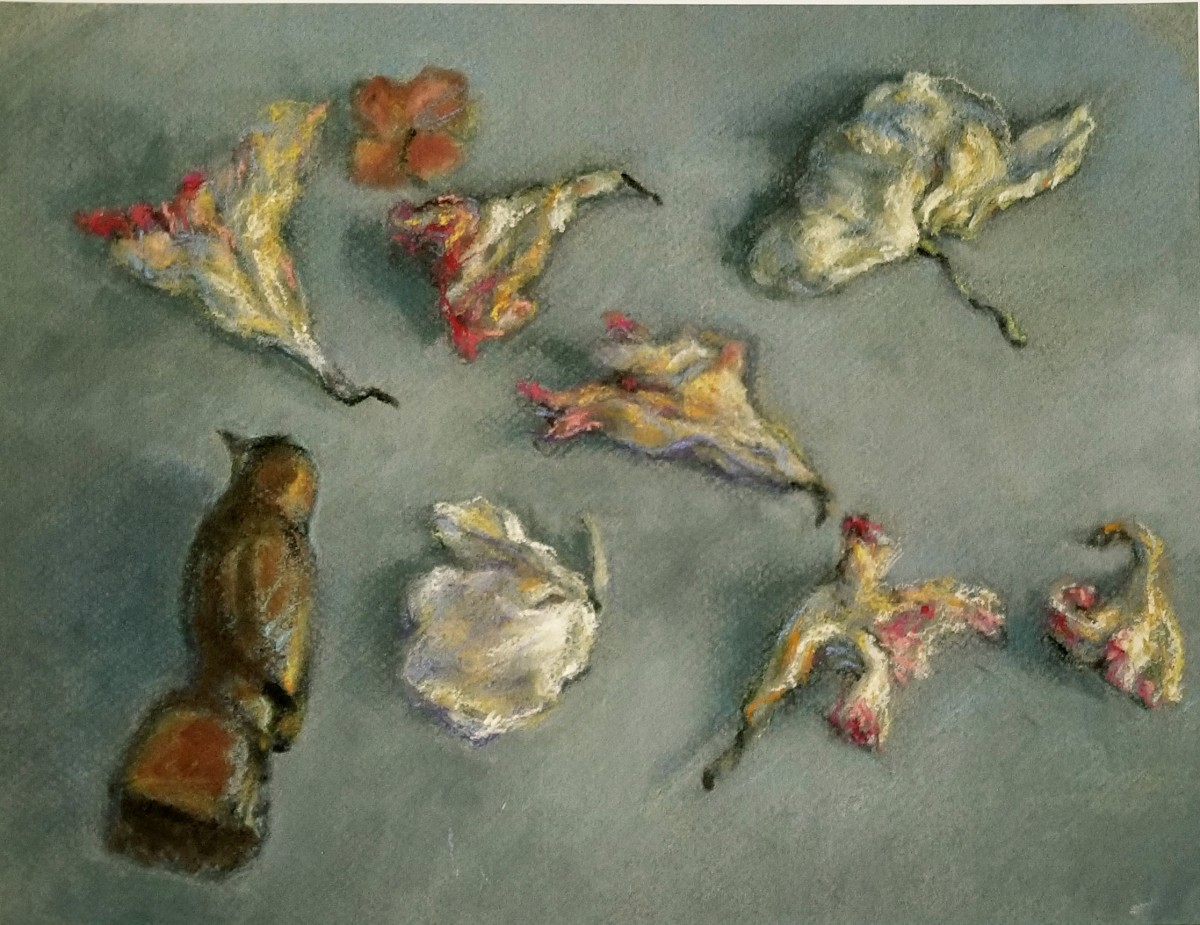 Blossoms and Bird by Nancy Jaramillo 