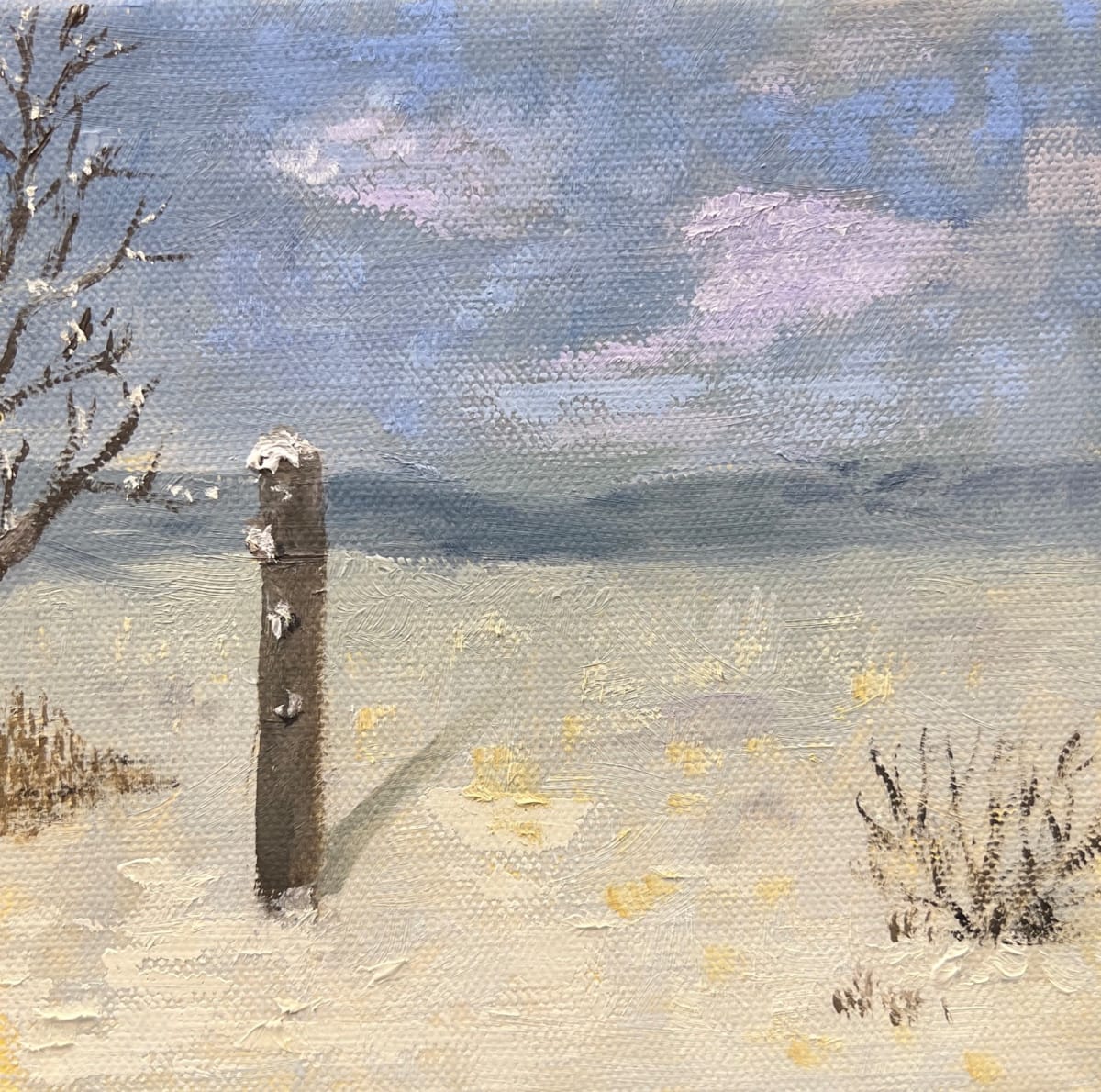 Old Post - Winter by Kate Emery 