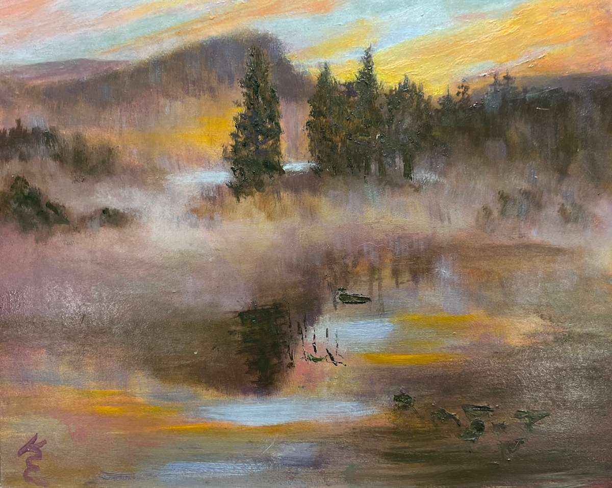 Warm Misty Morning by Kate Emery 