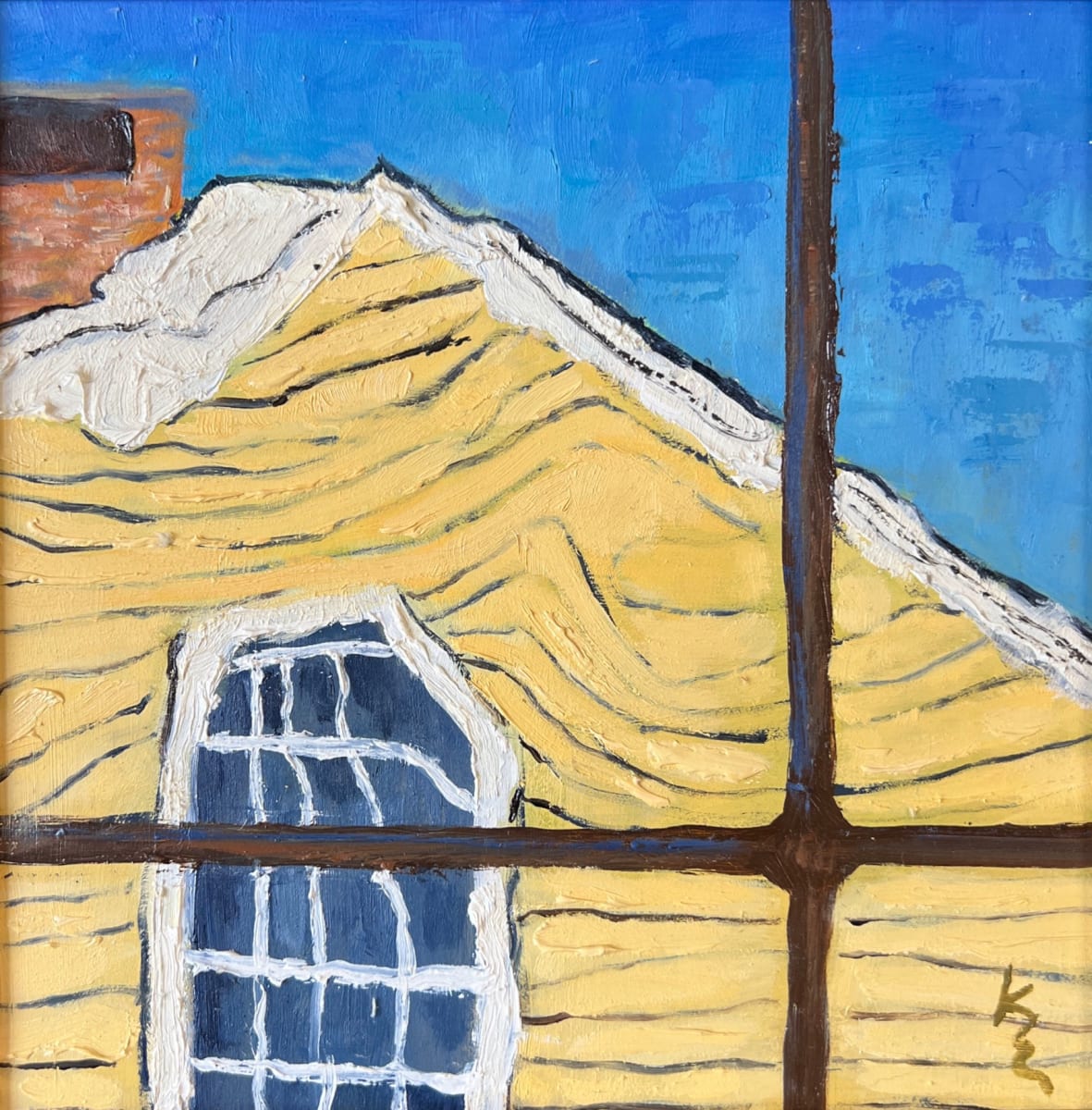 Wobbly Old Window by Kate Emery 