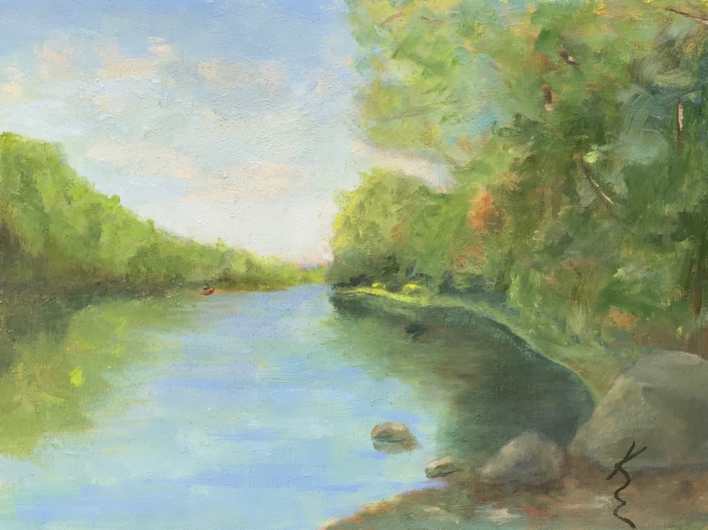 Summer Afternoon on The River by Kate Emery 